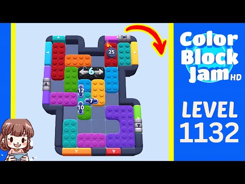 Color Block Jam Level 1132 Solution Walkthrough