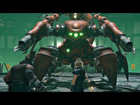 FINAL FANTASY VII Remake - Scorpion Sentinel Boss Fight (4K HDR)