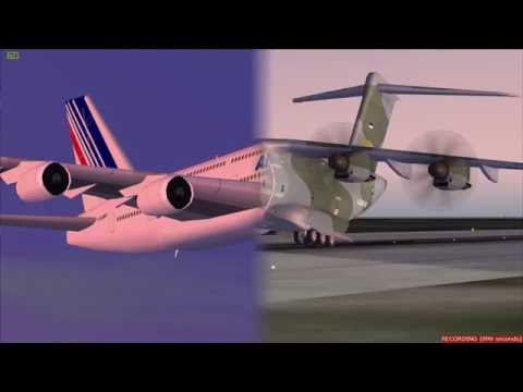 Airbus A400M  Nice traffic 2005 select years 2005 + 2 Boeing 747