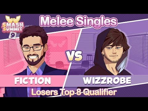 Fiction vs Wizzrobe - Losers Top 8 Qualifier Melee Singles - Smash Summit 9 | Fox vs Captain Falcon