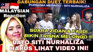 Download lagu LUARBIASA! | PURNAMA MERINDU -ZIDAN FT FALDY NYONK | COVER LAGU SITI NURHALIZA | MALAYSIA REACT mp3