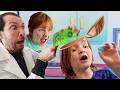 New BRAiN GAME With ADLEY And ZOMBiE NiKO Doctor Dad Finds Stickerpox Family Memories THE MOViE