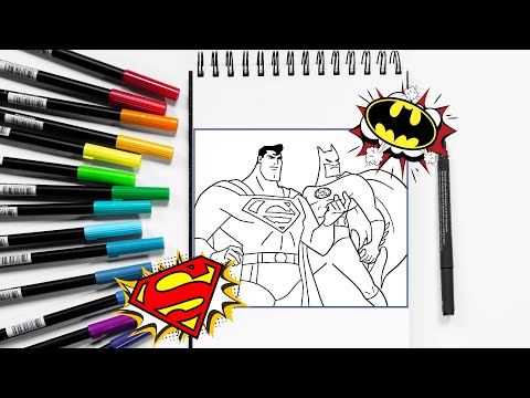 Color Batman & Superman with us! | THE COLOR CAMP