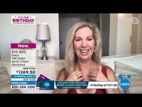 Dieci 10K Gold MultiChain Necklace