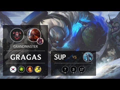 Gragas Support vs Volibear - KR Grandmaster Patch 9.17