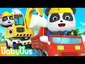 Construction Workers Song Fireman Policeman Doctor Nursery Rhymes Kids Songs BabyBus
