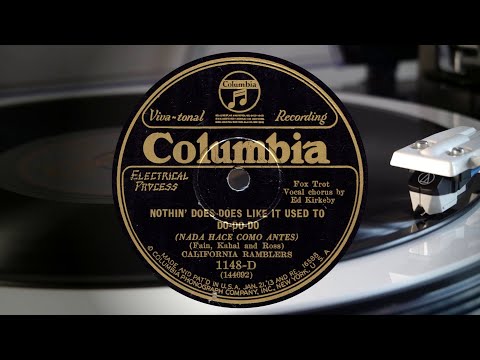 California Ramblers: Nothin' does-does like it used to do-do-do - Fox Trot [1927]