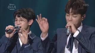 170409 하이라이트 HIGHLIGHT on Yoo Heeyeol&#39;s Sketchbook singing &quot;The Lion Sleeps Tonight&quot;