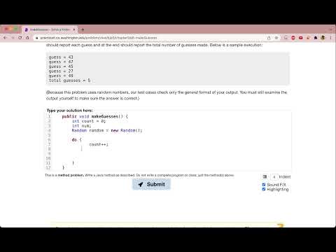 Exercise 5 6 Makeguesses Java Tutorial Practice It