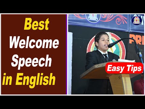Welcome speech in english | Welcome speech for annual day | How to Give Wlcome Speech in English