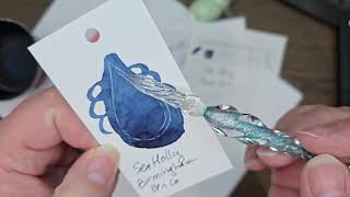 Sea Holly Ink Review Birmingham Pen Co Fountain Pen Ink