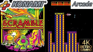 Scramble Arcade ( Konami 1981 ) 4k Gameplay