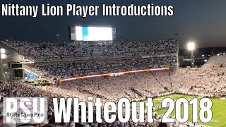 Penn State VS Ohio State - 2018 - Pregame player introductions