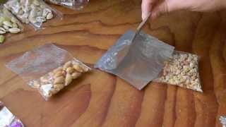 Sealing bags with an iron