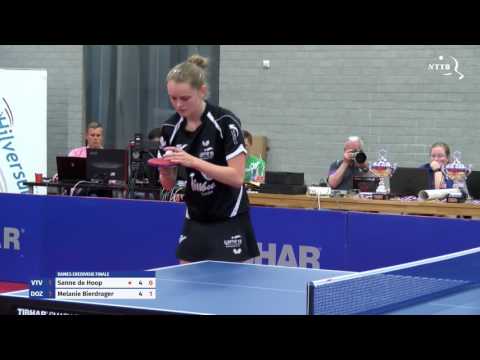 Dames Eredivisie Finale: Sanne de Hoop - Melanie Bierdrager
