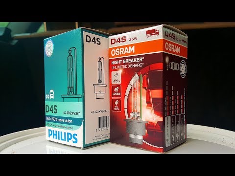 OSRAM Automobilinė lemputė XENON 35W P32D-5 D4S 1vnt video