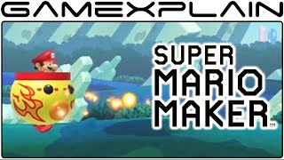 Super Mario Maker - New Features! (Fire Koopa Clown Car, Bumpers, P-Doors!)