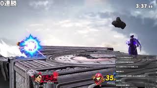 【１分動画】VIP連勝中にノリの良いサムスと出会いました。【スマブラSP】