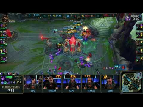 EU LCS Week 7: Fnatic vs Unicorns of Love