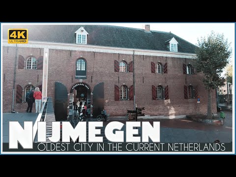 Walking Tour in Nijmegen - Oldest city in the current Netherlands - Nijmegen Centre - 4k