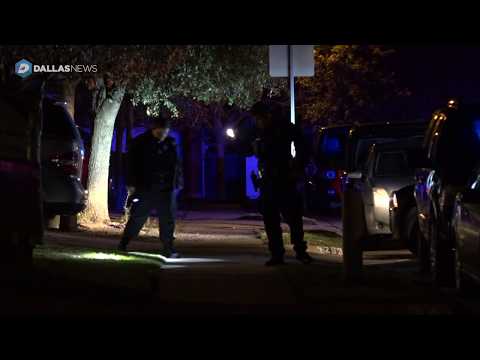 Scene of Homeowner firing at car burglar grazes 14 year old boy, Dallas police say
