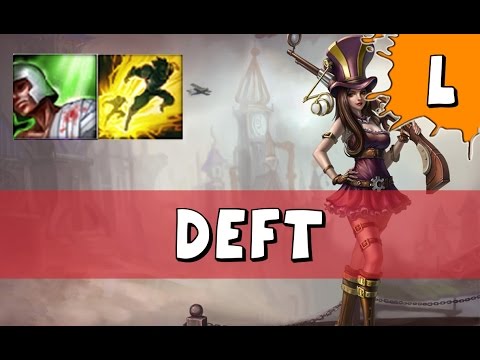 EDG Deft as Caitlyn vs Lucian ADC - S6 Challenger SoloQ - League of Legends