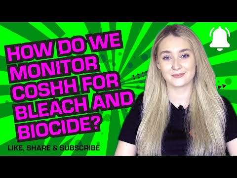 How do we monitor COSHH for Bleach and Biocide?