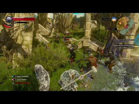 Geralt's whirl attack is rather OP.