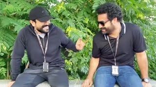 Ram Charan And Jr Ntr Cute Moments @ RRR Shooting