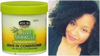 African Pride Olive Miracle Leave In Conditioner Review | Natively Natural