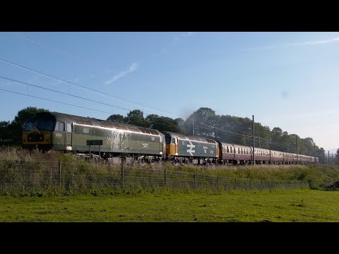 47805 & 47593 haul the Cornish Riviera Statesman up Lickey Bank 27 Sep 20 - a 4K video
