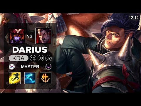 Darius vs Shyvana Top - KR Master - Patch 12.12 Season 12
