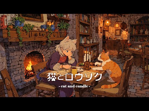 【作業用BGM】心を癒すゆったりBGM / 猫とロウソク - cat and candle -