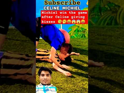 CELINE loss the game MICHAEL give to kiss 💋😱#shorts #greenscreen #celine #michael #gaming #kiss