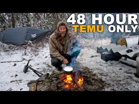 48 Hour Temu Winter Survival Challenge