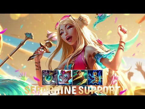 CRAZY SERAPHINE!! TipsQy plays Seraphine SUPPORT vs Janna | Season 14
