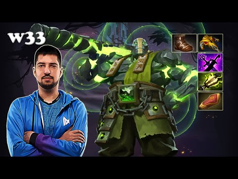 w33 - Earth Spirit Midlane | Dota 2 7.30e Gameplay