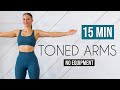 15 MIN TONED ARMS WORKOUT - No Equipment