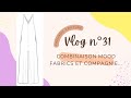 Weekly Vlog n°31 Combinaison Mood Fabrics et j'ai gagné du tissu 😅