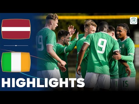 Ireland vs Latvia  Highlights  U21 Euro Qualification 13-10-2023