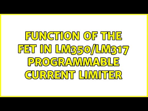 Function of the FET in LM350/LM317 programmable current limiter
