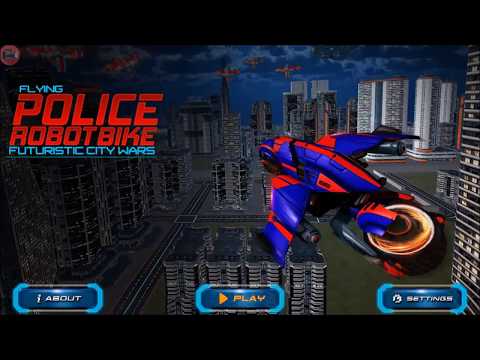 Flying Robot Bike Police Robot Transformation Game