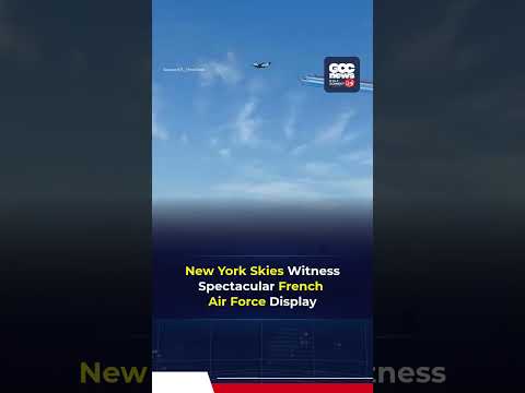 French Air Force Jets Stun New York City In Massive Flyover