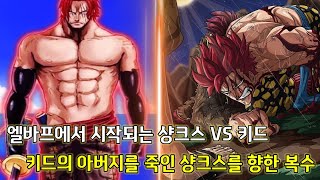 [원피스 분석]엘바프에서 시작되는 샹크스 VS  키드 그리고 키드의 아버지를 죽인 샹크스를 향한 복수