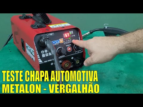 Maquina de Solda MIG TIG MMA Eletrodo revestido FortG Serralheria Funilaria Capa Fina Unboxing