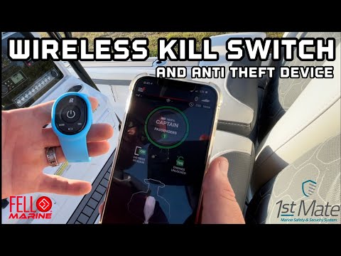 1st Mate by Fell Marine installation and setup. Wireless engine kill switch.(How to)