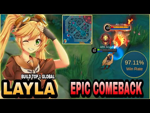 EPIC COMEBACK!! Layla Unlimited Damage - Build Top 1 Global Layla ~ MLBB