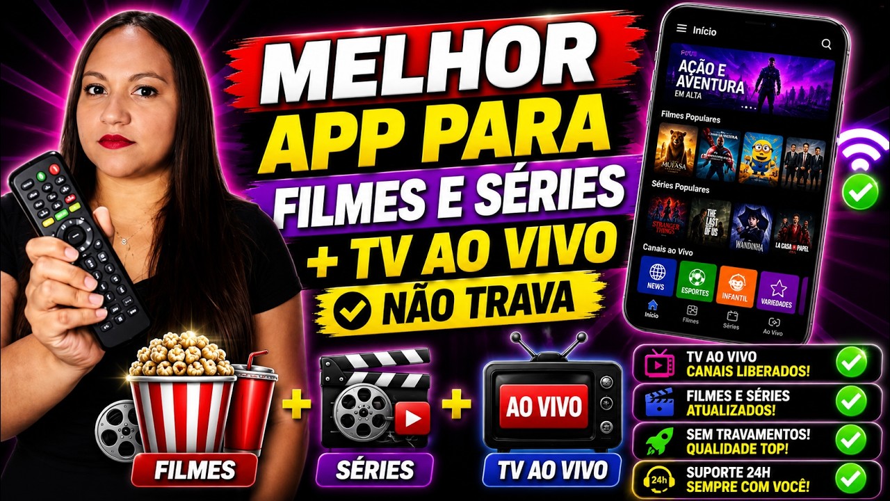 ESSE É O NOVO APP QUE TODO MUNDO ESTÁ PROCURANDO! 😱 FILMES, SÉRIES + TV AO VIVO