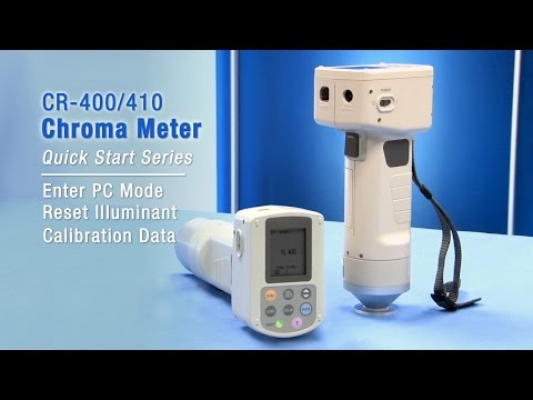 Chromamètres CR-400 & CR-410 pour contrôle colorimétrique 