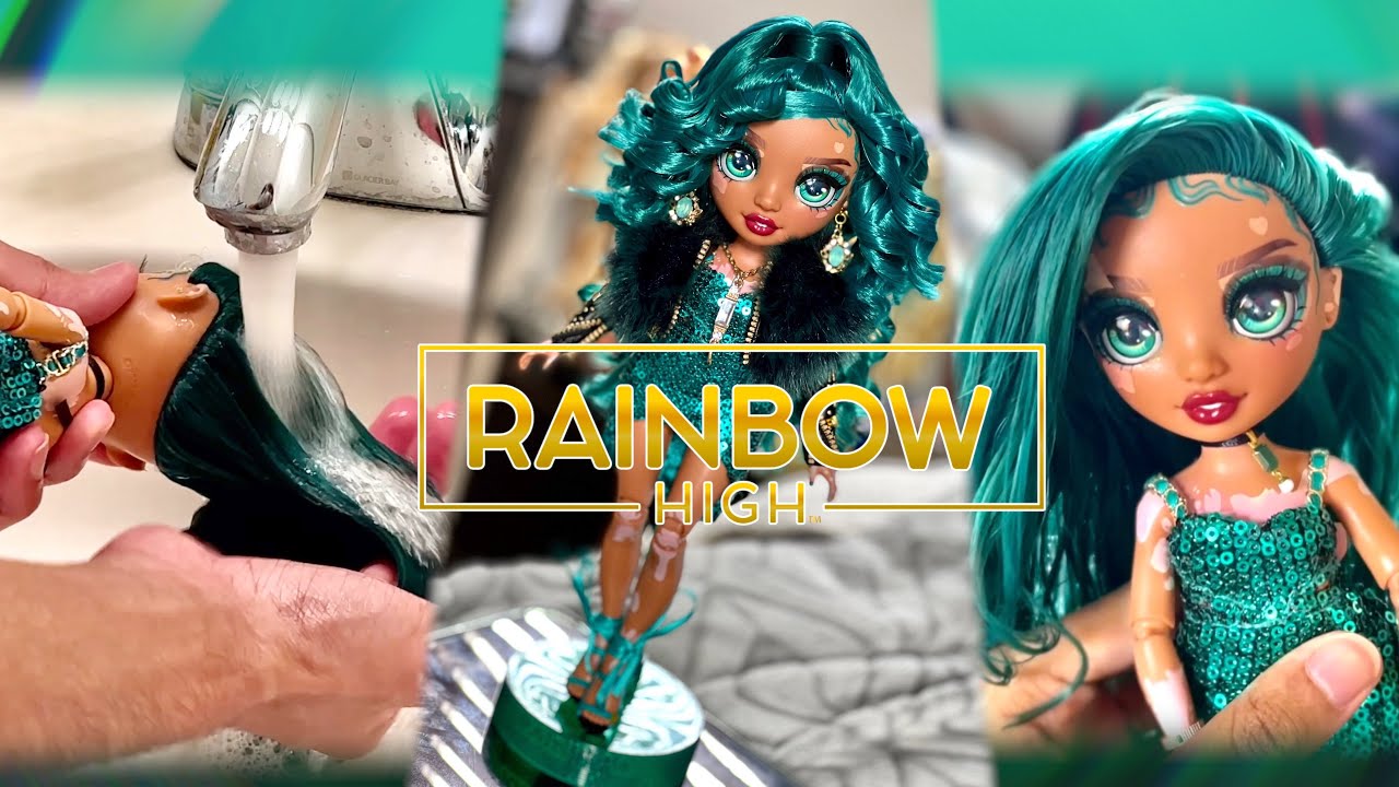Watch video Rainbow High Series 4 | 💚Jewel Richie💎 Unboxing+Hair Wash+Restyle! @RainbowHigh Now Rainbow High Series 4 | 💚Jewel Richie💎 Unboxing+Hair Wash+Restyle! @RainbowHigh